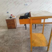 دو عدد میز کارگاهی فلزی