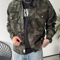 پیراهن کتان چریکی دوجیب