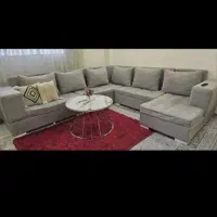 مبل ال همراه با جلو مبلی