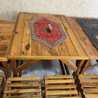 میز و صندلی چوبی