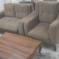 مبل ۷ نفره با جلو مبلی در حد نو
