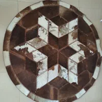 فرش چرم دست دوز