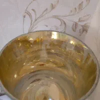 یک جفت گلدان آینه کاری نقره‌ای+گل‌های قابل شستشو|گل مصنوعی|کرج, اصفهانی‌ها|دیوار