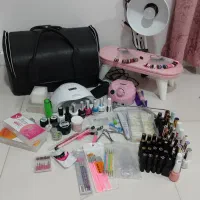 فروش وسایل کاشت ناخن + 46 لاک‌ژل