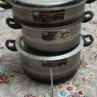 قابلمه تفلون سایز بزرگ۳۴ جنس ضخیم قدیمی مارک کویر