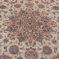 فرش دستباف۹متری گل ابریشم چله ابریشم ریز بافت|فرش|تهران, نیروی هوایی (پیروزی)|دیوار