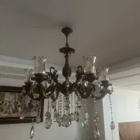 لوستر شش شاخه برنزی