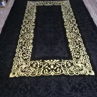 فرش فرهی مشکی طلاکوب|فرش|بوکان, |دیوار