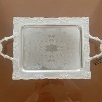 سینی مجلسی  رنگ سیلور