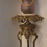 پایه (گل میز) برنز ومرمر