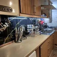 کابینتmdf به همراه سینک و هود|آب‌چکان و نظم‌دهنده ظروف|ابهر, |دیوار