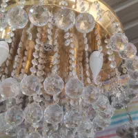 لوستر طلایی|لوستر و چراغ آویز|ایلام, |دیوار