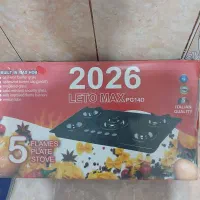 گاز شیشه پنج شعله ایتالیایی و هود تکنو لمسی