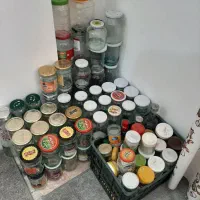 شیشه رب گوجه فرنگی و مربا و غیره...|ظروف نگهدارنده، پلاستیکی، یکبارمصرف|خرمدره, |دیوار