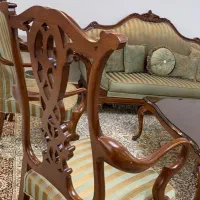 مبل ۷نفره چوب راش درجه یک در حد نو با ناهارخوری|مبلمان خانگی و میز عسلی|تهران, جنت‌آباد جنوبی|دیوار