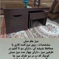 میز جلو مبلی با چهار عدد عسلی|مبلمان خانگی و میز عسلی|ارومیه, |دیوار
