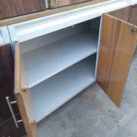 کابینت تمام فلز طرح چوب رنگ کوره ای ورق ۷۵ ظخیم|مصالح و تجهیزات ساختمان|شیراز, ماه فیروزان|دیوار
