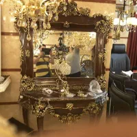 آینه کنسول چوبی|بوفه، ویترین، کنسول|تهران, هرندی|دیوار