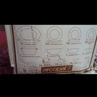 سرویس ارکوپال گل میوه ای فرانسوی اصل|ظروف سرو و پذیرایی|کرمان, |دیوار