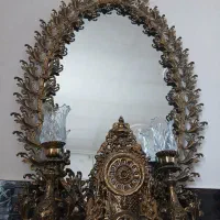 آیینه شمعدان برنز