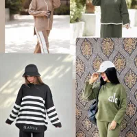 ست بلوز به همراه شلوار بافت زنانه فقط 500