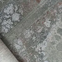 فرش ماشینی جفت ۱۲ متری و ۹متری گل برجسته ۱۲۰۰ شانه