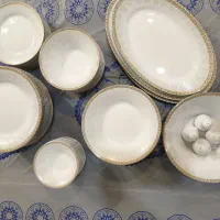 سرویس چینی زرین طرح رومینا طلایی