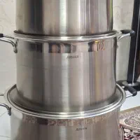 قابلمه استیل ارشیا کف چدن