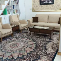 مبلمان راحتی ۸نفره کارتهران تمام چوب باروکش ترک|مبلمان خانگی و میز عسلی|مشهد, بهمن|دیوار
