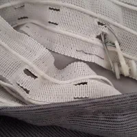 پرده ی کلفت ایکیا طوسی رنگ دو تکه و دو والان جدا|پرده، رانر، رومیزی|تهران, جهاد|دیوار