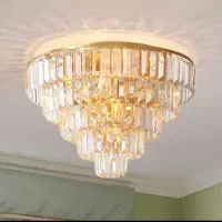 لوستر الماس. کریستالی مدل تینا دایره. AC light