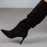 بوت بلند مخملی 39