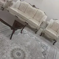 مبل راحتی 7نفره چوب گردو|مبلمان خانگی و میز عسلی|پردیس, فاز ۲|دیوار