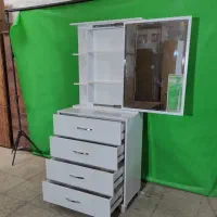 میز آرایش4کشو دراوری/درب ریلی آینه اردکان/تولیدی