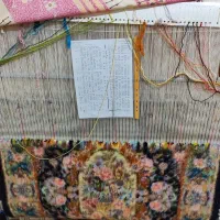 فرش سالاری دست بافت چله ابریشم