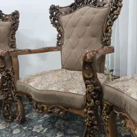 مبل سلطنتی۹نفره چوب گردو(درحدنونو