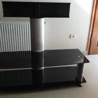 میز تلویزیون آلمینیوم و شیشه خارجی برند درجه یک