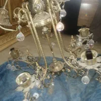 لوستر برنز 5 شاخه سالم سالم|لوستر و چراغ آویز|تهران, سعادت‌آباد|دیوار