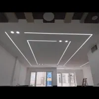 دکوراسیون وسقف کاذب کناف ، pvc ، پلکسی ،تی‌وی‌وال