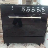 یک عدد گاز طرح فر نو تمام مشکی ۵ شعله