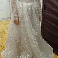 لباس عروس به همراه تور