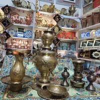 ست ۹تیکه شب یلدا با سماور ذغالی۶لیتری برنجی آنتیک|قوری، کتری، قهوه‌ساز دستی|مشهد, چهارباغ|دیوار