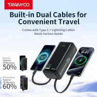 پاوربانک30هزار فست شارژ TRANYOOگارانتی شرکتی|لوازم جانبی موبایل و تبلت|قم, نیروگاه|دیوار