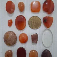 ۱۵ قطعه عقیق طبیعی کهنه قدیمی