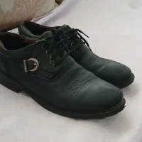 کفش چرم مشکی سالم چرم اصل سایز ۴۱