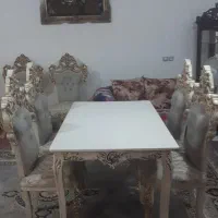 میز نهارخوری ۴ نفره کاملا نو و استفاده نشده تمیز|میز و صندلی غذاخوری|زابل, |دیوار