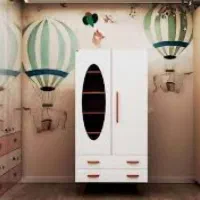 کمدلباسی وتخت وبوفه کودک