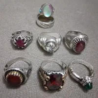 انگشترهای نقره بسیار زیبا