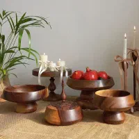 ظروف پذیرایی چوبی،کاسه چوبی،سینی چوبی،چوب گردو