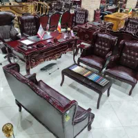 میز صندلی طر موج مدیریت پایه چرخدار اداری مدیریتی